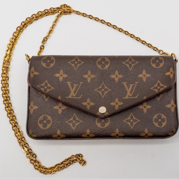 Louis Vuitton Brown and Red Monogram Wallet Set - Picture 2 of 9